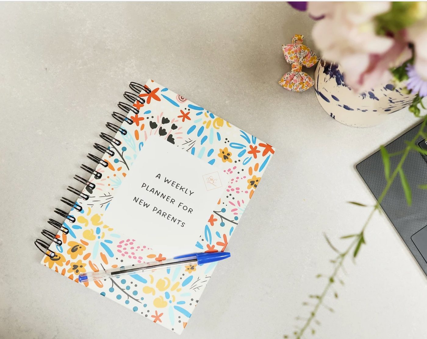 New Parent Weekly Planner hardcopy flatlay